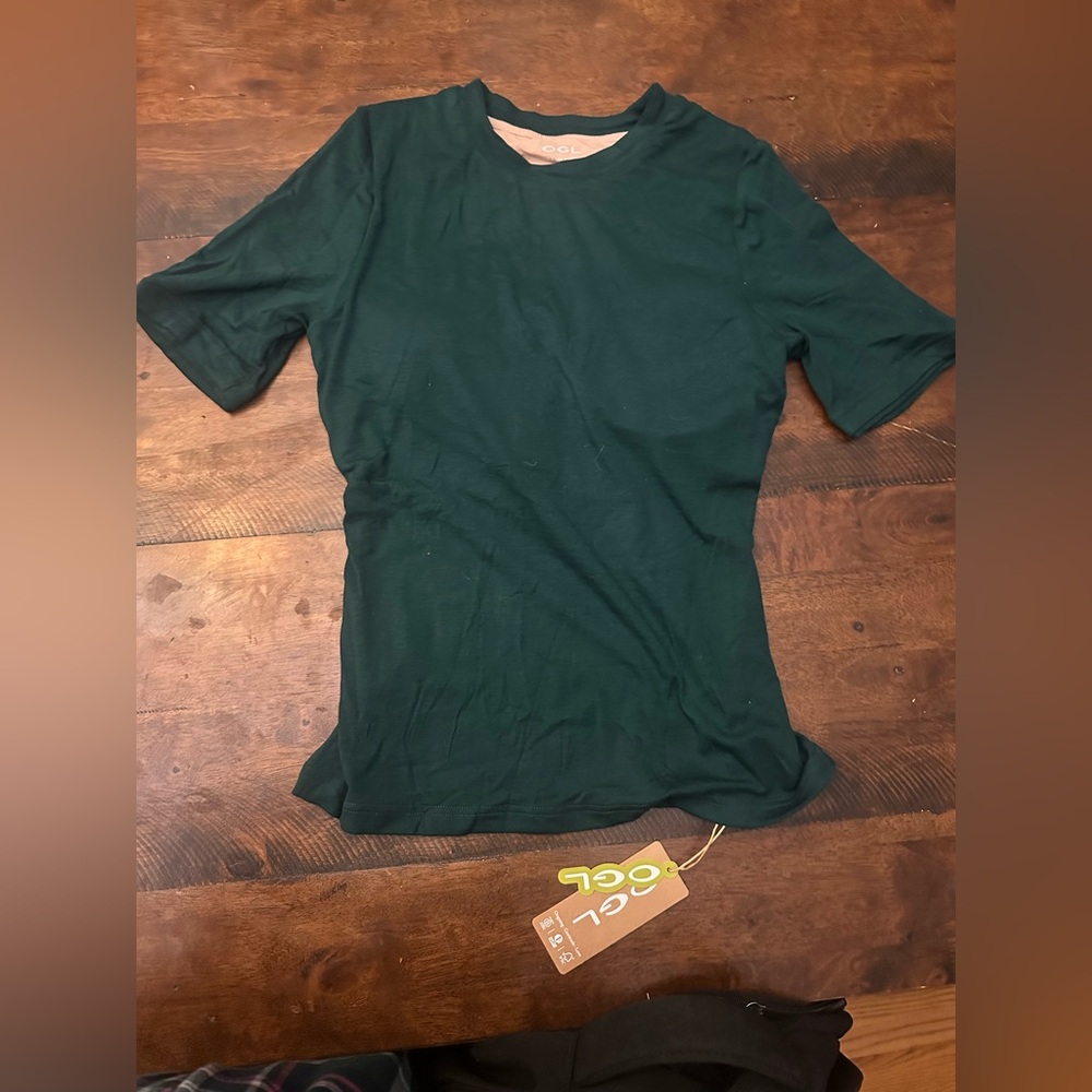 NWT OGL Top Size L, Short Sleeve Brami, Color: Galactic Stream